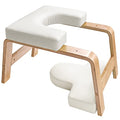 Yoga Headstand Bench for Beginners - Wooden Inversion Chair with Cushions