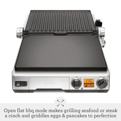 Breville Smart Grill BGR820XL - Indoor Grill & Griddle, Stainless Steel