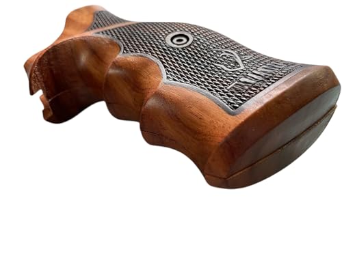 2 Tone Wood Gun Grip Set for Taurus Tracker & Models 17, 627, 692 - Paduak & Afzelia