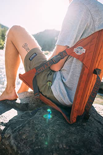 Crazy Creek HEX 2.0 LongBack Camping & Stadium Chair Copper/Slate - Extra Wide & Supportive