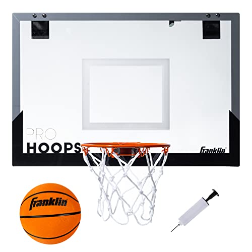 Franklin Sports Pro Hoops Over The Door Mini Basketball Hoop 25" x 17" XL Set