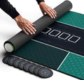 Lucky Green 70x30 Poker Table Topper for 6ft & 8ft Folding Tables - Texas Hold'em Mat with Zipper Bag