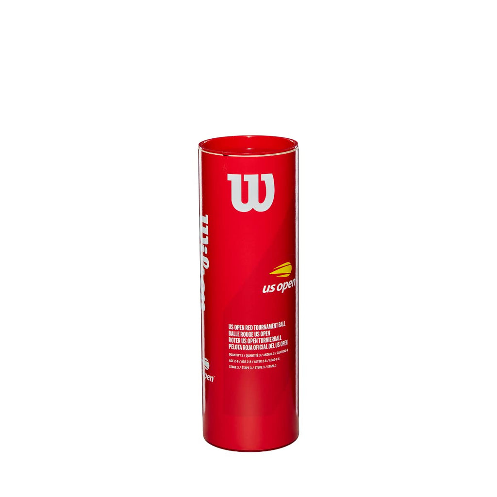 WILSON US Open Tournament Tennis Ball, Red