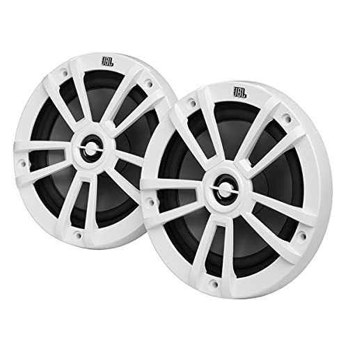 Marine 6.5 Inch Two-Way Waterproof Speaker - White, 60W RMS