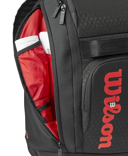 Wilson Clash V3 Super Tour Tennis Racket Bag Holds 2 Rackets Black/Infrared