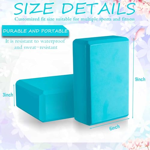 Yoga Blocks Bulk 20 Pack - 9 x 6 x 3 Inch High-Density EVA Foam Support