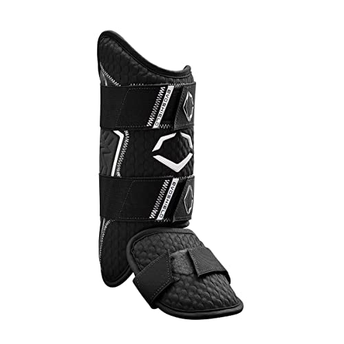 EvoShield Pro-SRZ 2.0 Batter's Leg Guard Black Right-Hand Hitter