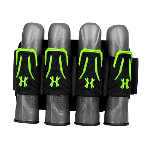 HK Army Zero G Lite Paintball Harness 4+3 Pods Lime - Strapless, Adjustable Tension System
