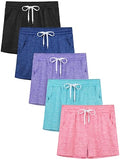 Youth Girls Athletic Shorts with Pockets - Soccer, Running, Yoga & Dance