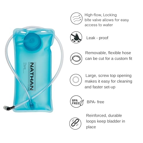 Nathan QuickStart Hydration Pack Vest 4L Storage & 1.5L Bladder for Running & Hiking