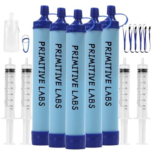 Emergency Water Filter Straw 1500 Gallons for Camping Hiking Travel Survival