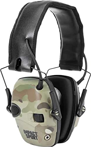 Howard Leight Impact Sport Electronic Shooting Earmuff, MultiCam, Medium