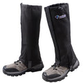 Waterproof Hiking Gaiters for Men Women Ankle Leg Cover Snow Trail Gear - Black Medium