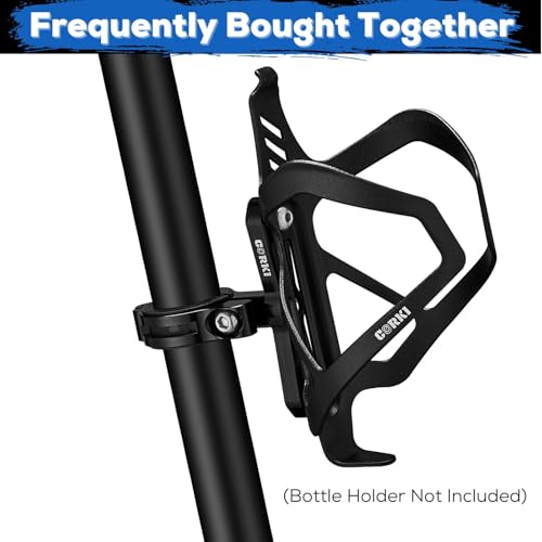 Bike Water Bottle Cage Mount Adapter Aluminum Alloy Handlebar Seatpost Clamp