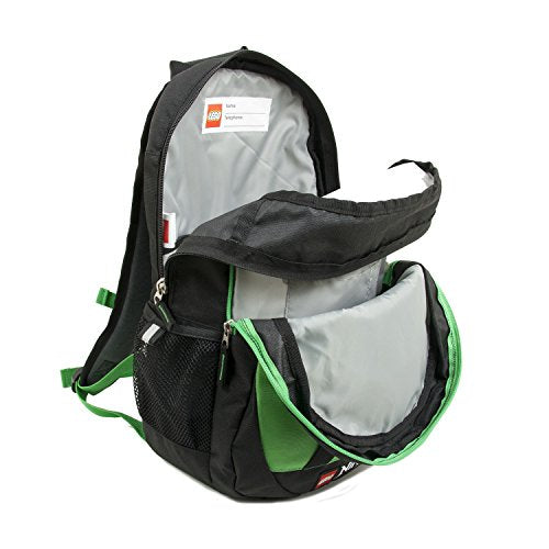 Kids LEGO NINJAGO School Backpack - Lloyd Green, Adjustable Padded Straps