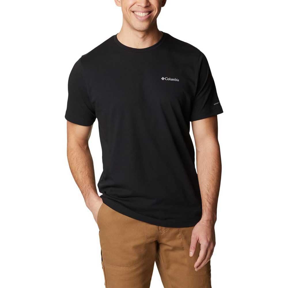 Columbia Men's Thistletown Hills Graphic Short Sleeve, Collegiate Navy HTHR/Wanderland Graphic, 4X Tall