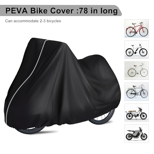 Waterproof Bicycle Cover for Mountain & Road Bikes - Heavy Duty UV Snow Rain Windproof