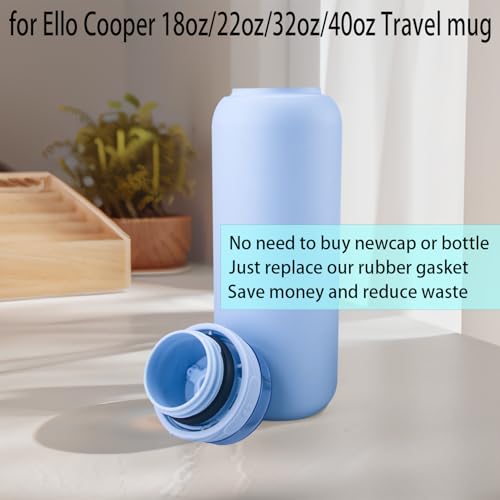 9pcs Rubber Gasket for Ello Cooper Water Bottles - Army Green, Black, White