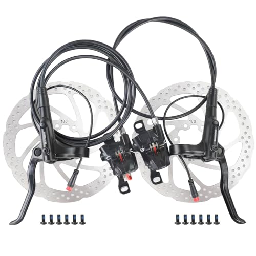 MT200 180mm Hydraulic Disc Brake Set for E-Bikes - Meteorolite