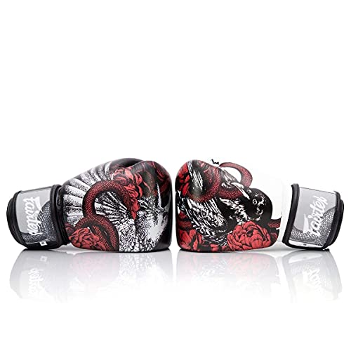 Fairtex 16 oz Limited Edition Boxing Gloves - Full-Grain Leather, Adjustable Fit, Unique Artwork
