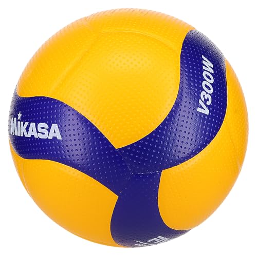 Mikasa Indoor Volleyball V300W - Size 5 Official Game Ball for Competition & Practice