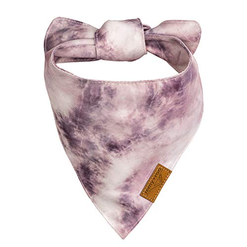 Large Dog Bandanas 4 Pack - Floral Summer Pet Accessories, Adjustable Fit