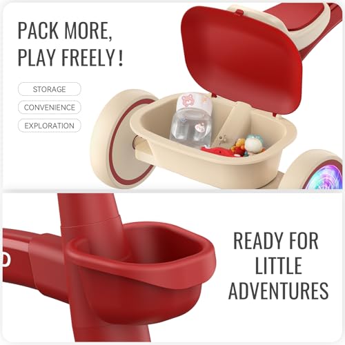 SEREED Red Colorful Toddler Tricycle Gift for Boys & Girls Ages 2-5
