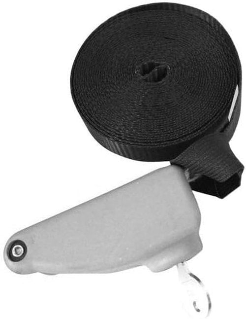 DORSAL Surf Locking Straps - Theft-Resistant Reinforced Roof Rack Tie Downs | 10' Black Steel/Nylon