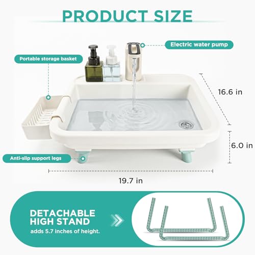 Portable Hand Wash Station with Electric Faucet for Camping & Outdoor Use