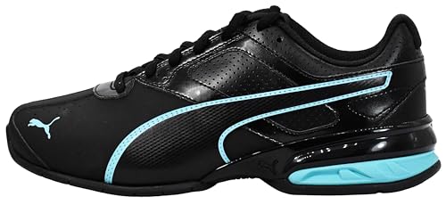 PUMA Women's Tazon 6 Sneakers - Size 8.5, Black & Aqua Lifestyle Shoes