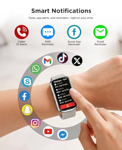 Smart Fitness Watch for Women and Men with Heart Rate Blood Oxygen Sleep Tracking