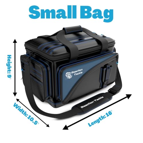 Small Saltwater Fishing Tackle Bag Water Resistant PVC with Removable Dividers