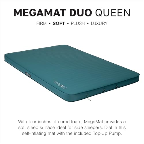 Exped MegaMat Sleeping Pad Duo Queen - Self-Inflating Camping Mattress with Insulation