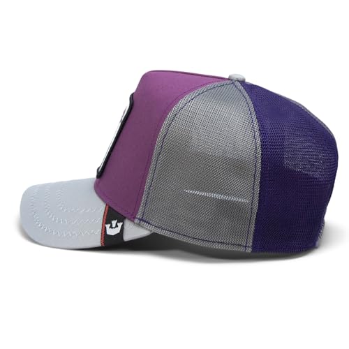 Unisex Purple Trucker Hat with Pigeon Patch - One Size
