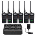 Retevis RT86 Long Range 2-Way Radio with Hidden Screen - 6 Pack for Warehouse
