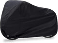 Bike Cover Waterproof | Thick Black Outdoor Bicycle Cover - 29 Inch Windproof UV Protection with Lock Hole & Storage Bag