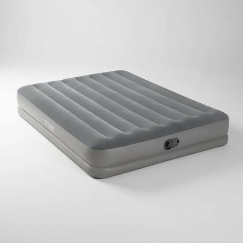 Intex Dura-Beam Prestige Air Mattress - Queen Size with Built-in USB Pump - 12in Height, 600lb Capacity