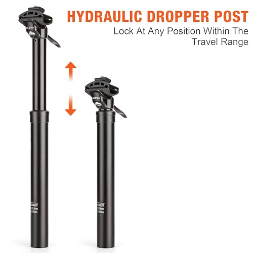 KONG MING CAR 31.6mm Dropper Seat Post 400mm Travel Aluminum MTB Bike Part