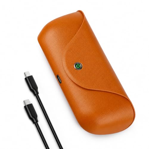 Meta Glasses Charging Case Orange Compatible with Gen 1/2/3 & Oakley Models