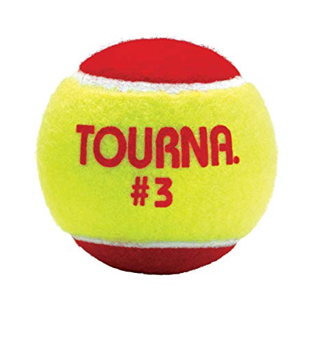 Tourna Low Compression Stage 3 Tennis Balls - 60 Pack for Youth Training
