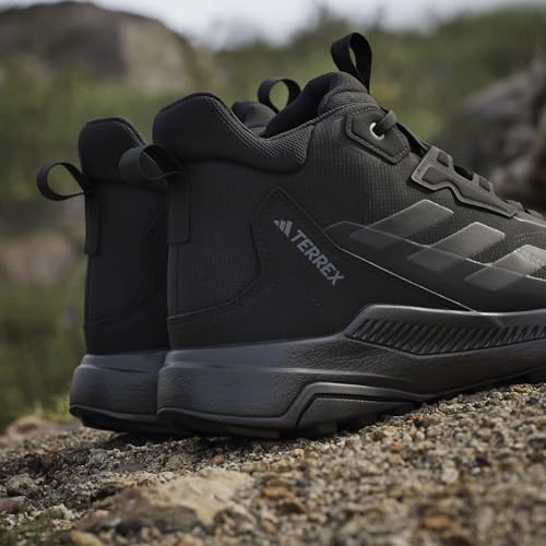 adidas Men's Terrex Anylander Mid Rain.RDY Hiking Shoes - Black/Black/Grey, 11