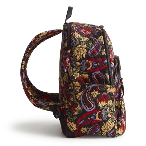 Vera Bradley Women's Premium Cotton Bancroft Backpack - Midnight Garden Paisley, One Size