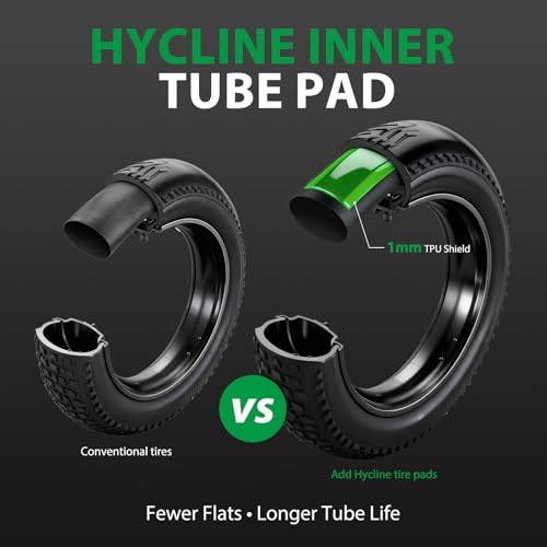 Hycline Fat Tire Liners, 110mm TPU Inserts for 20/24/26 x 4.5-5.0", 2