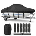 Heavy Duty Waterproof Boat Cover 16-18.5ft - V-Hull, Tri-Hull, Bass & Fishing Boats