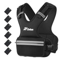 ZELUS Adjustable Weighted Vest 8-14 lb Black for Men & Women