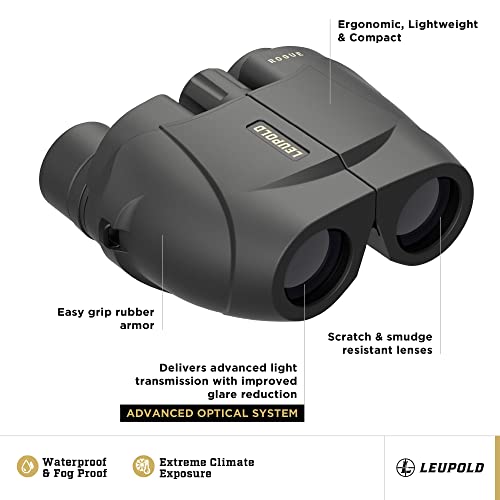 Leupold BX-1 Rogue 8x25mm Compact Binoculars - Waterproof, Fogproof, Lightweight