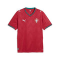 PUMA Portugal Home Jersey Men's Crew Neck Short Sleeve Soccer Shirt XX-Large Club Red-Green Lagoon