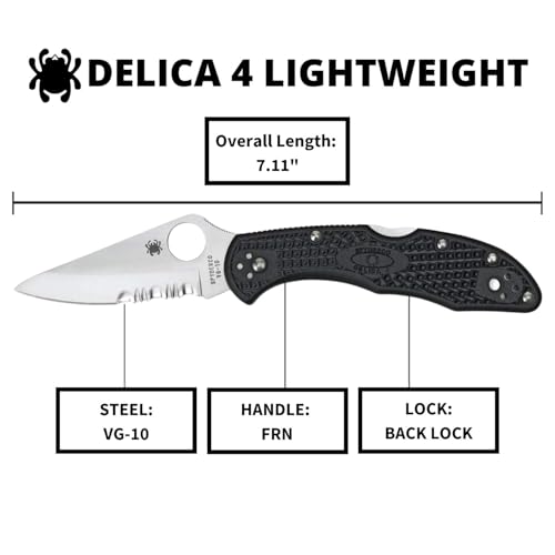Lightweight Folding Pocket Knife with PlainEdge Blade - Durable, Versatile Carry