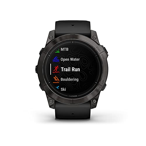Garmin epix Pro Sapphire 51mm Smartwatch Carbon Gray DLC Titanium & Black Band
