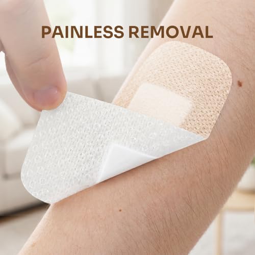Sensitive Skin Silicone Bandages 2x4 Inches, 20 Count - First Aid Wound Dressings